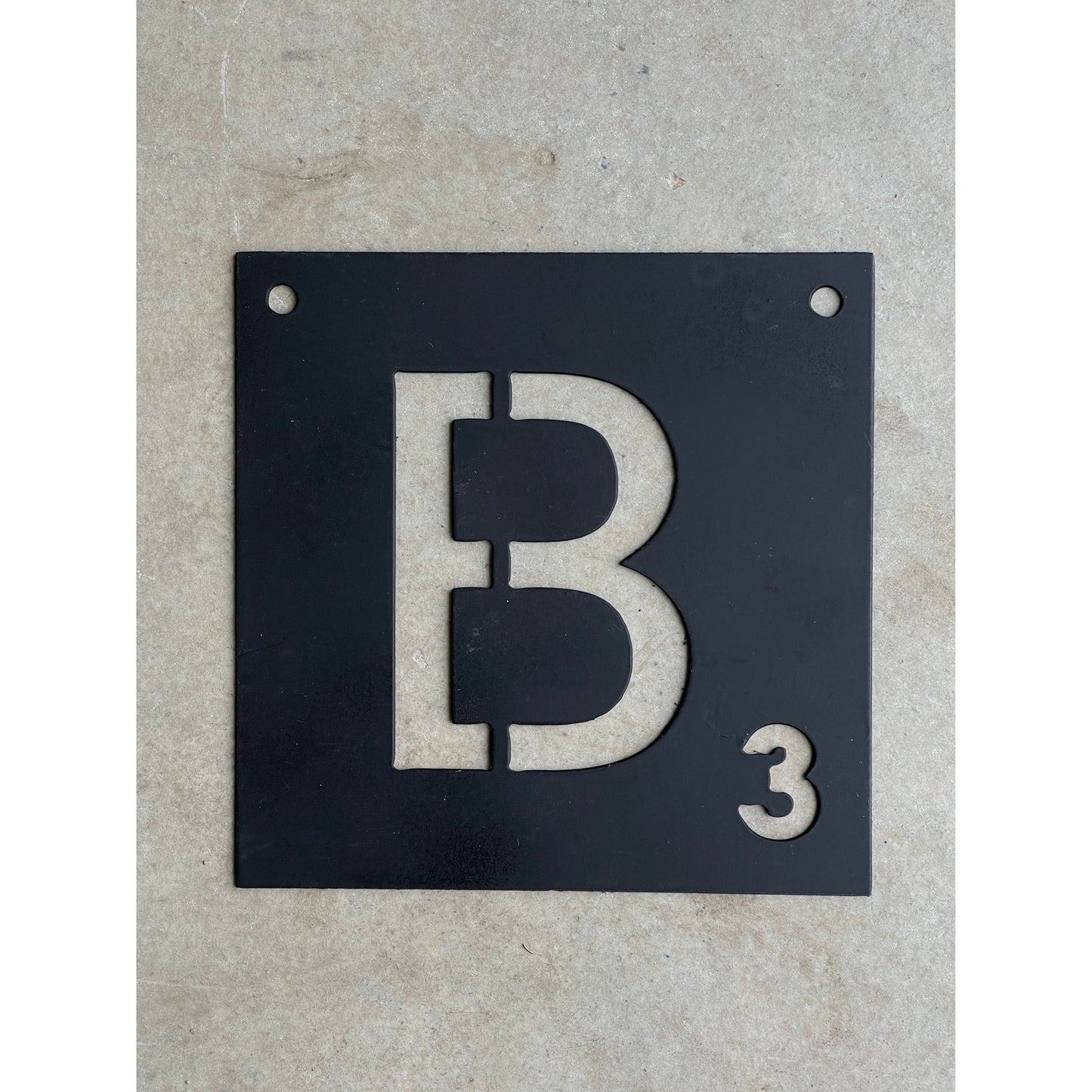 Metal Scrabble Letters for Wall 6"– Customizable Word Tiles, Rustic Industrial Decor