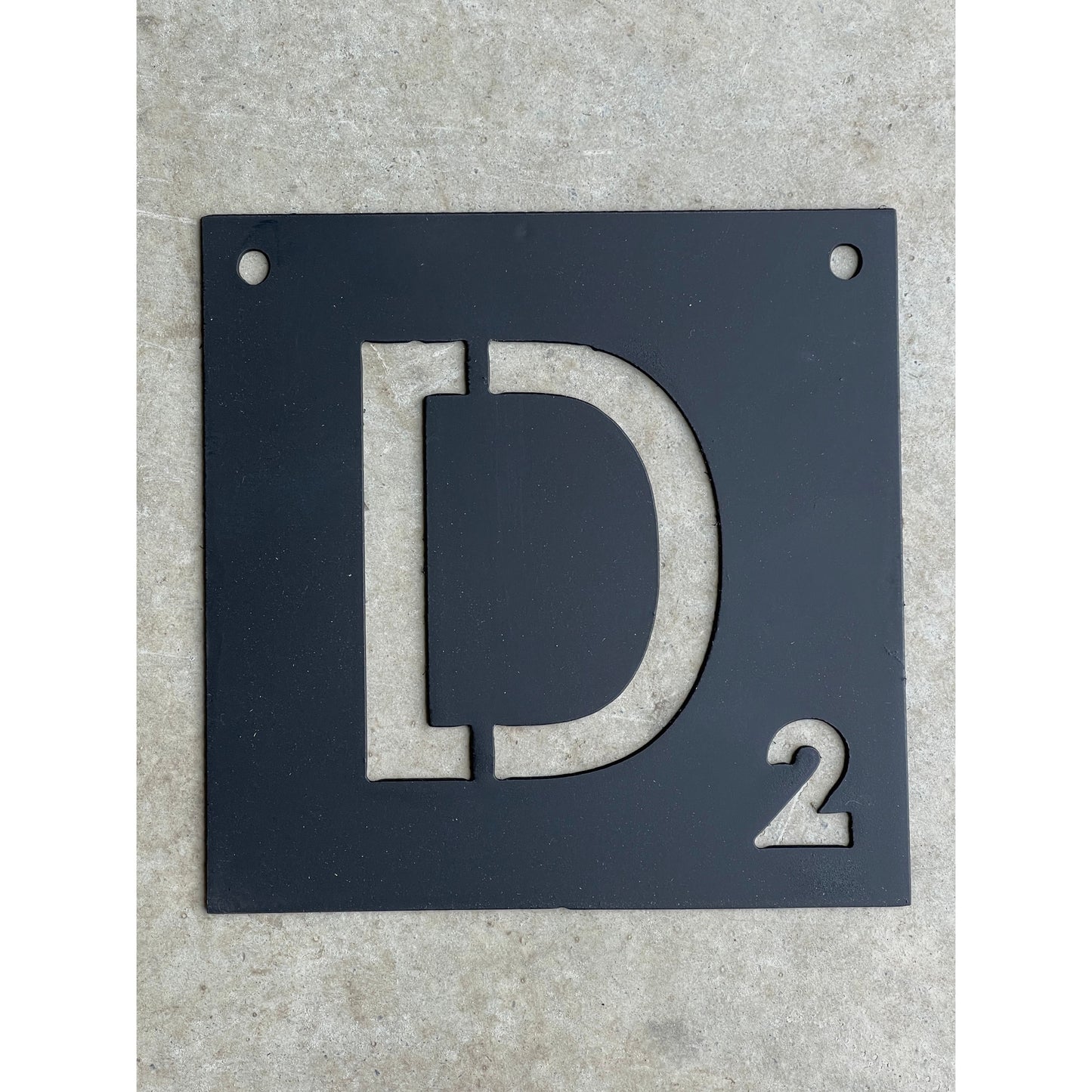 Metal Scrabble Letters for Wall 6"– Customizable Word Tiles, Rustic Industrial Decor