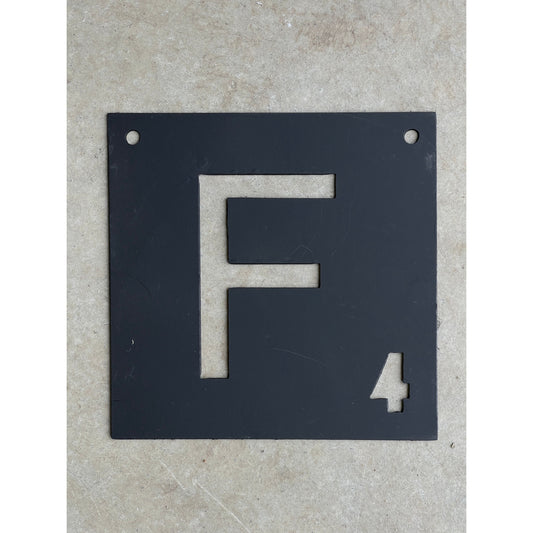 Metal Scrabble Wall Letters – 12"x12" Custom Home Decor Tiles
