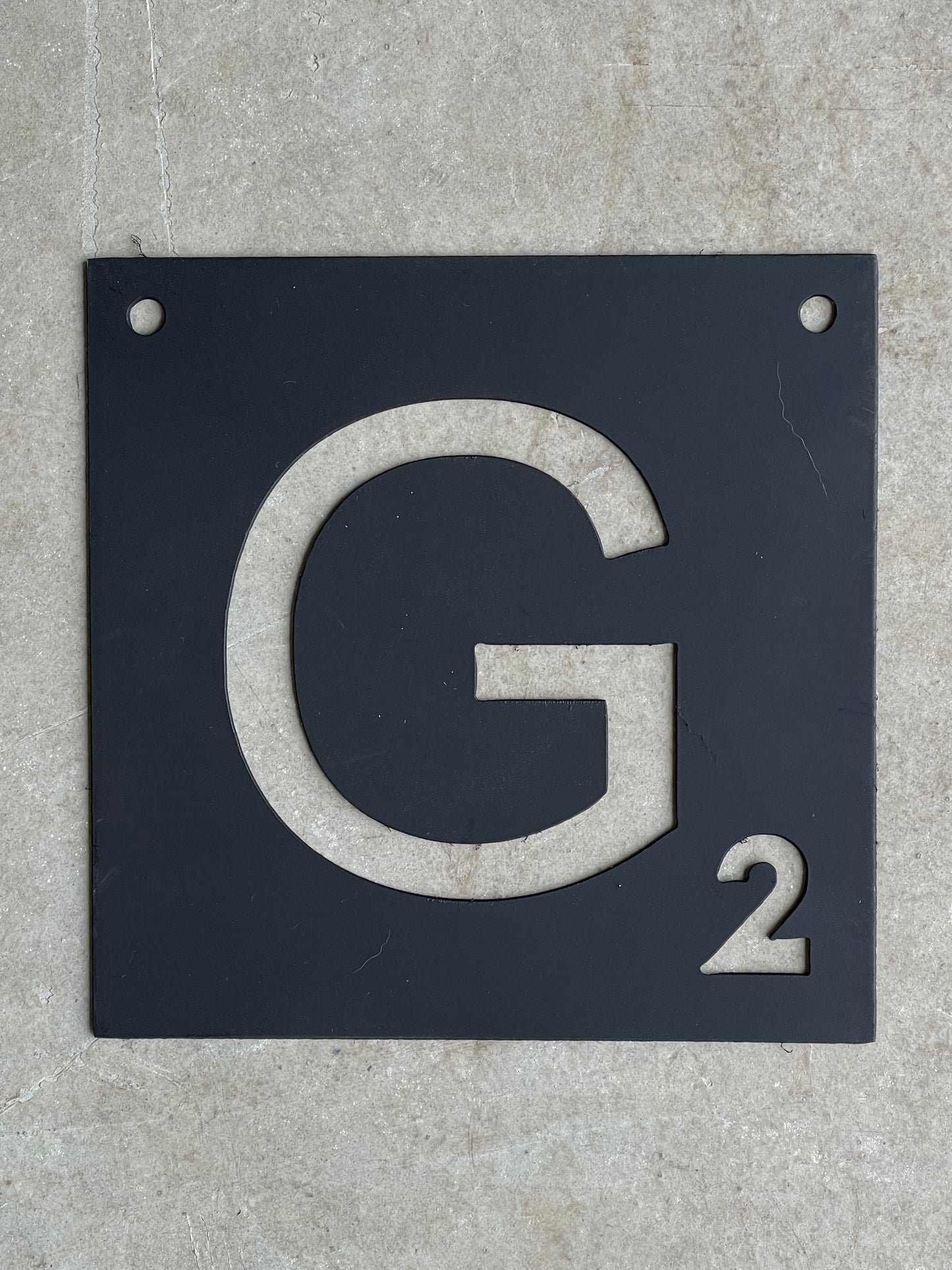 METAL SCRABBLE LETTERS 4"