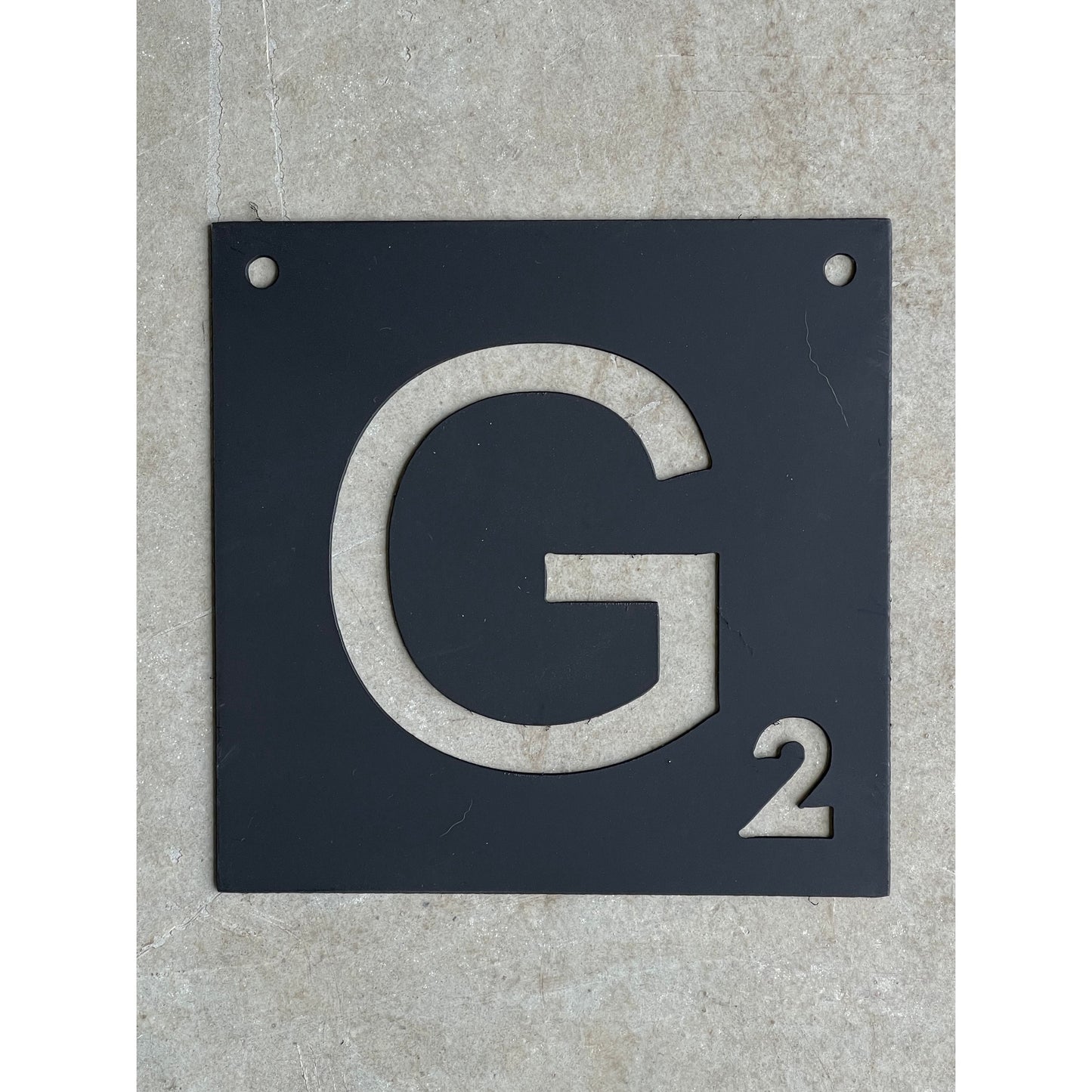 Metal Scrabble Letters for Wall 6"– Customizable Word Tiles, Rustic Industrial Decor