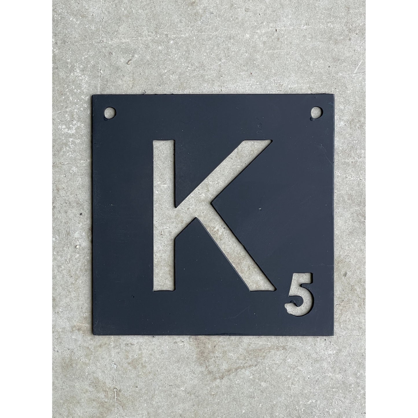 8"x8" Metal Scrabble Letters – Custom Wall Decor Tiles