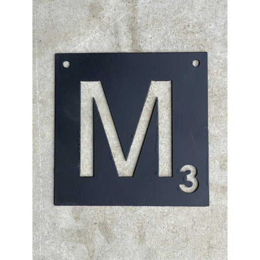 Metal Scrabble Wall Letters – 6x6 Inch Custom Home Decor Tiles