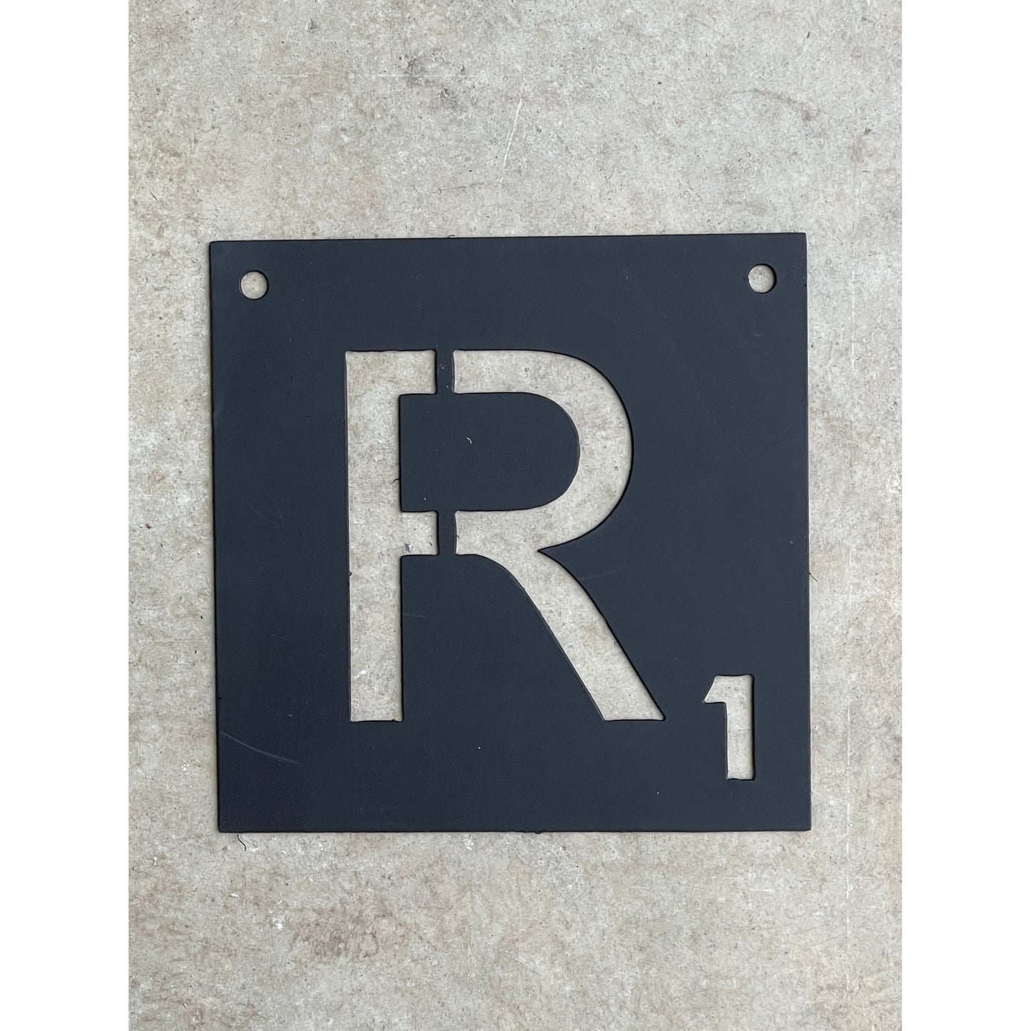 Metal Scrabble Letters for Wall 6"– Customizable Word Tiles, Rustic Industrial Decor