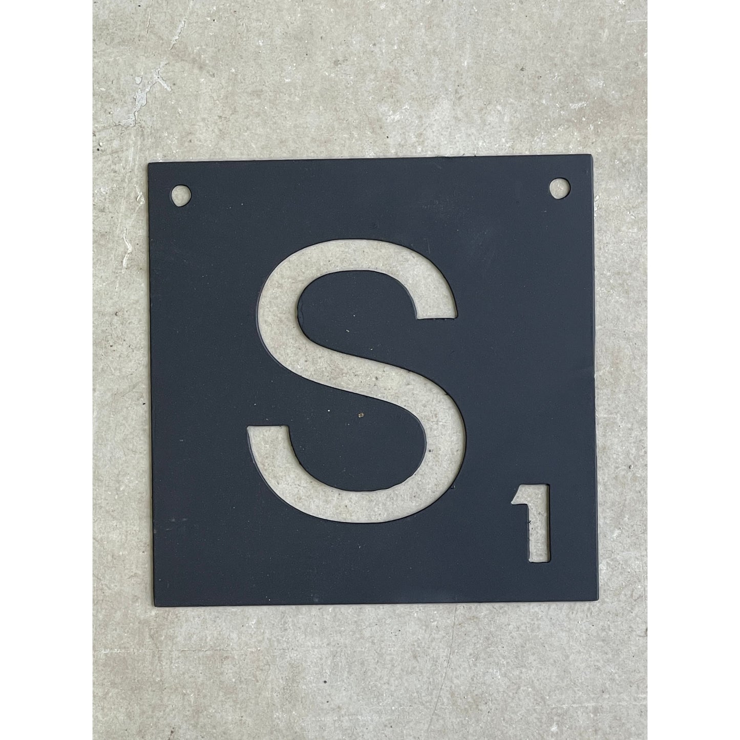 Metal Scrabble Letters for Wall 6"– Customizable Word Tiles, Rustic Industrial Decor