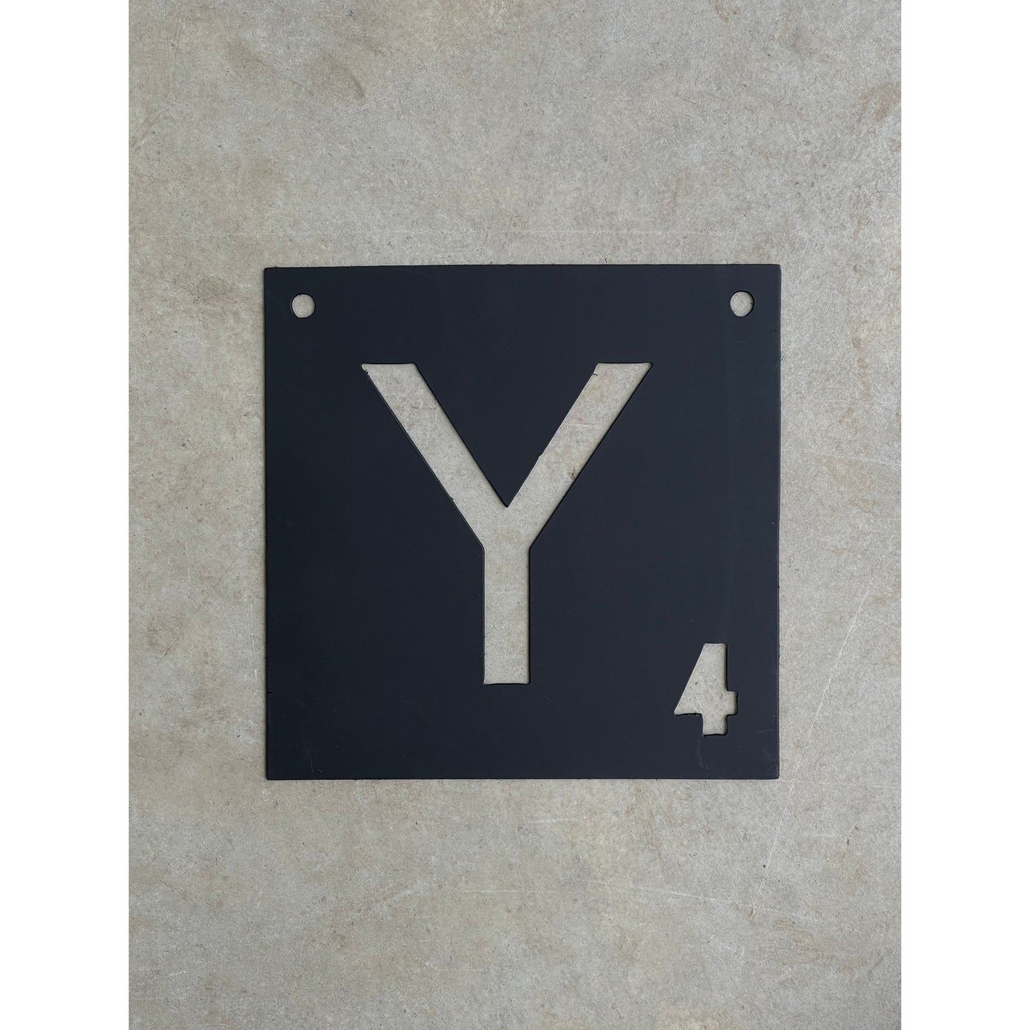 Metal Scrabble Letters for Wall 6"– Customizable Word Tiles, Rustic Industrial Decor