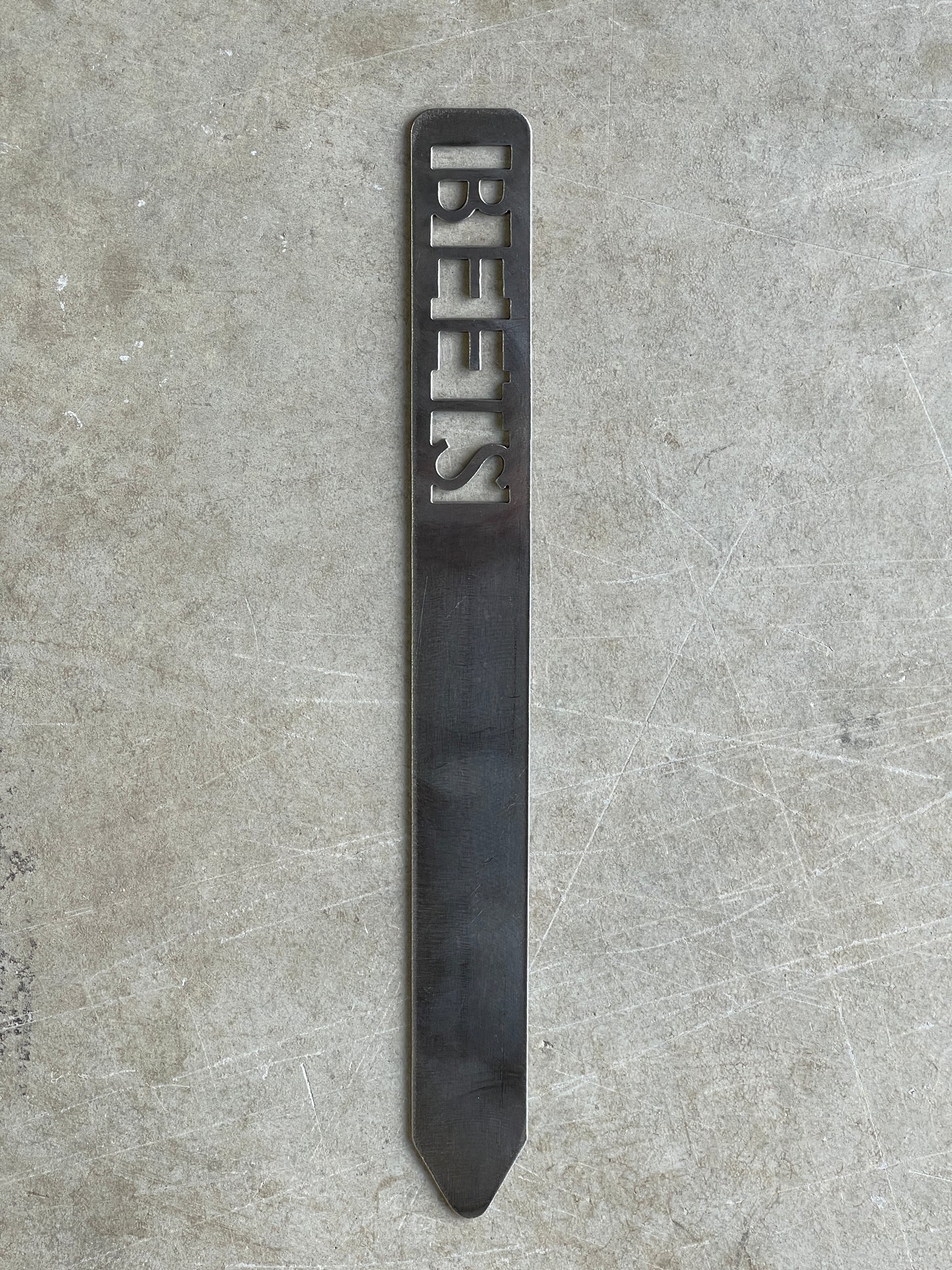 Metal Garden Stakes - raw metal