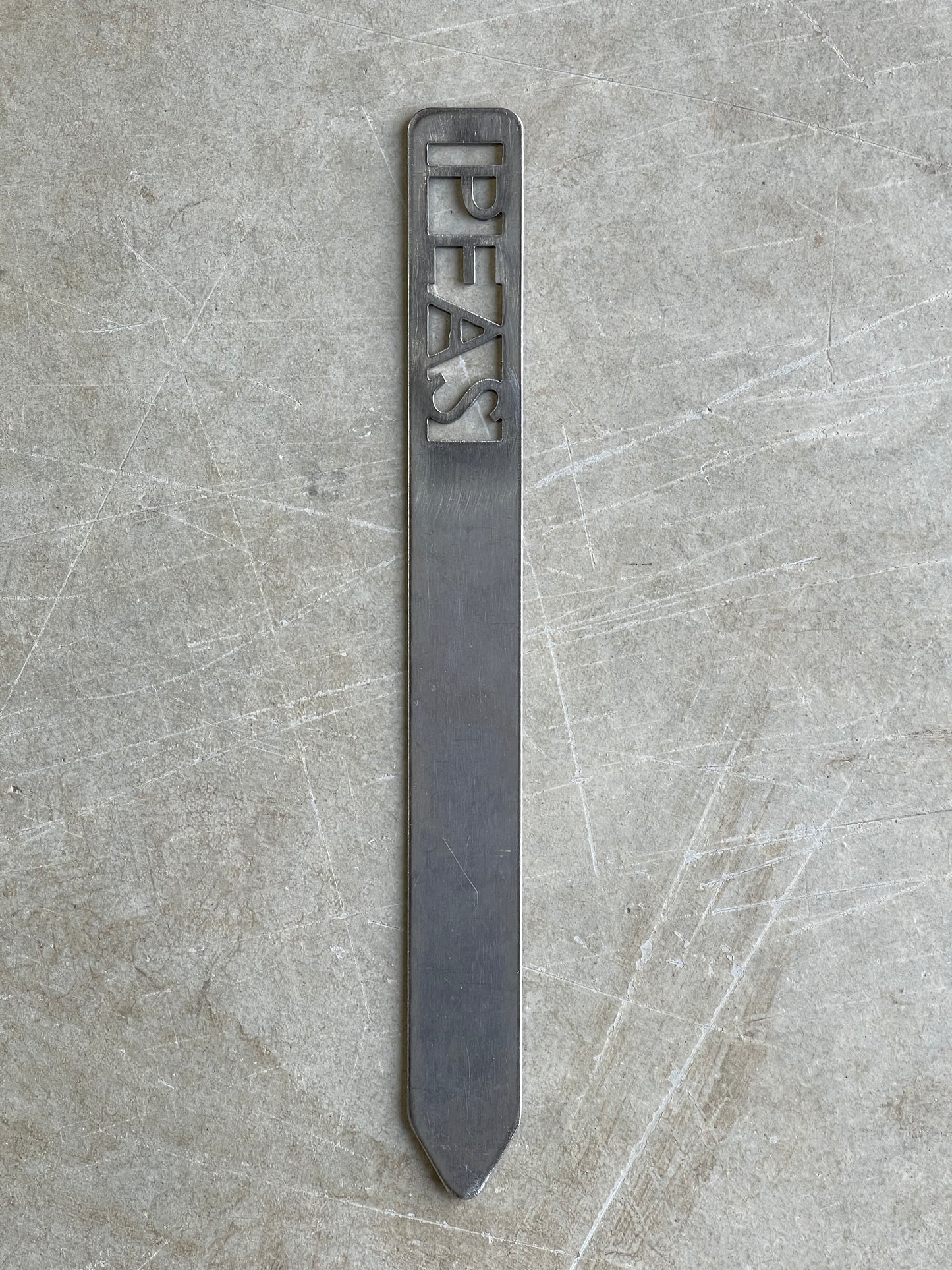 Metal Garden Stakes - raw metal