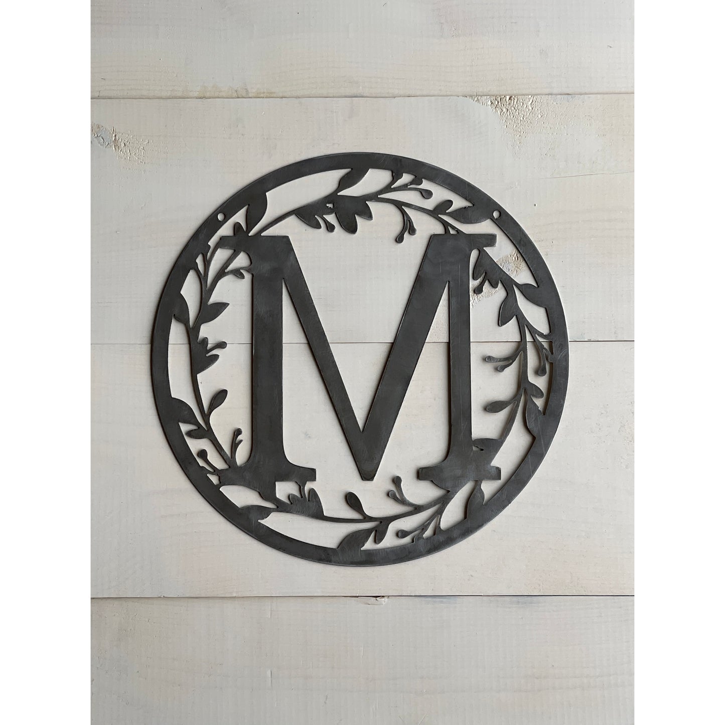 Personalized Monogram 36" Metal Sign – Custom Family Initial Wall Decor