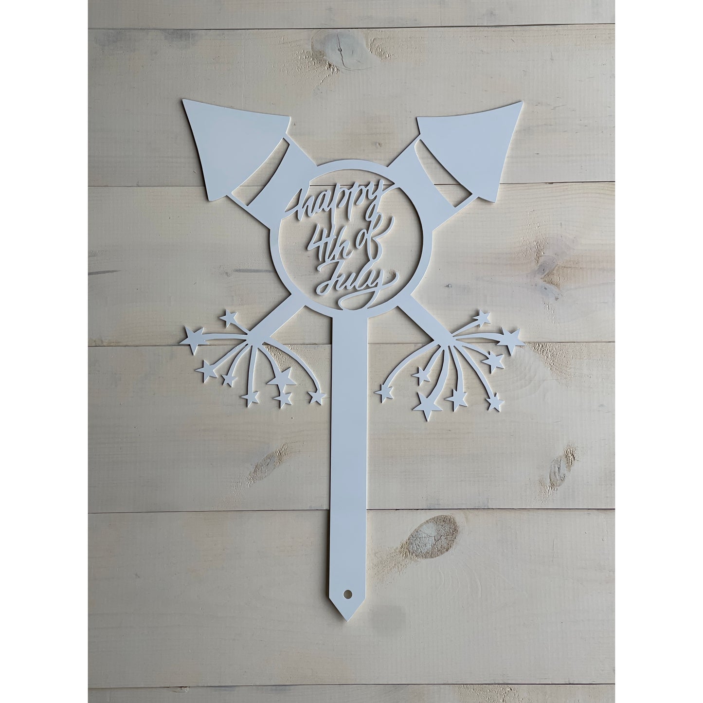 Fourth of July Metal Lawn Sign – 24" Patriotic Outdoor Decor