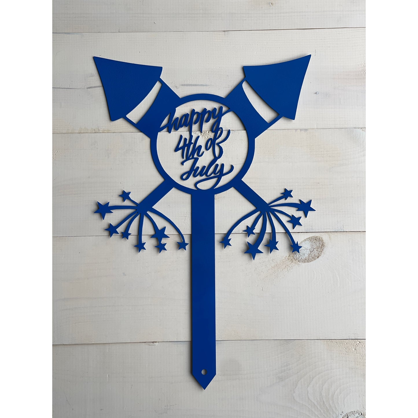 Fourth of July Metal Lawn Sign – 24" Patriotic Outdoor Decor