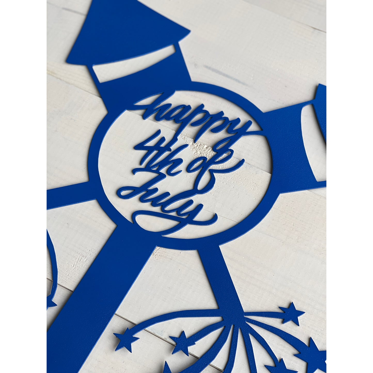 Fourth of July Metal Lawn Sign – 24" Patriotic Outdoor Decor