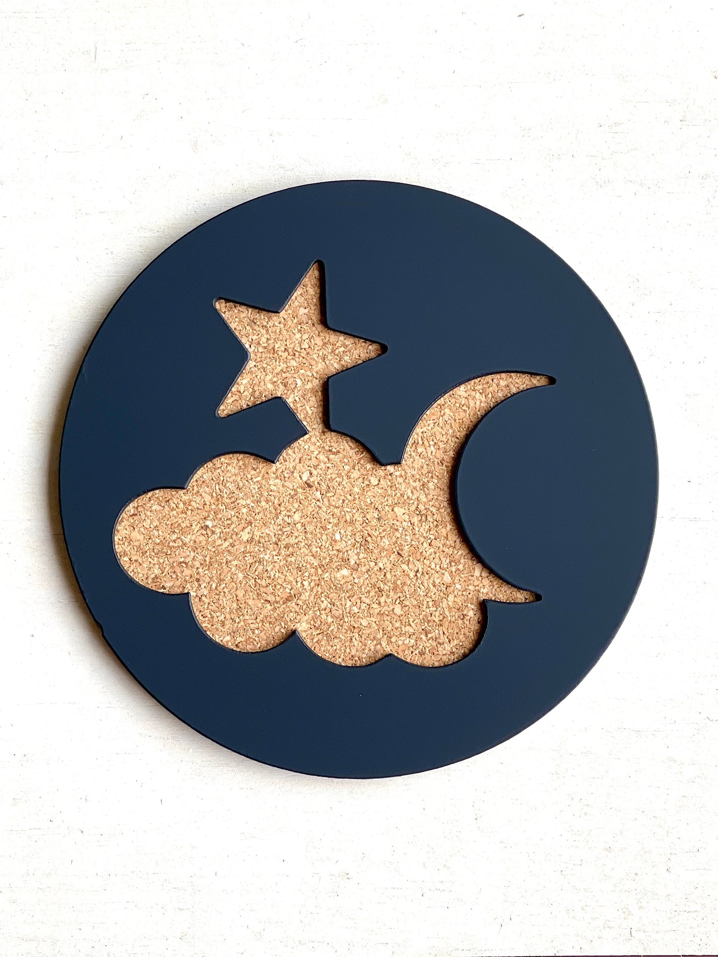 Metal Coasters Celestial Moon and Stars - set of 4