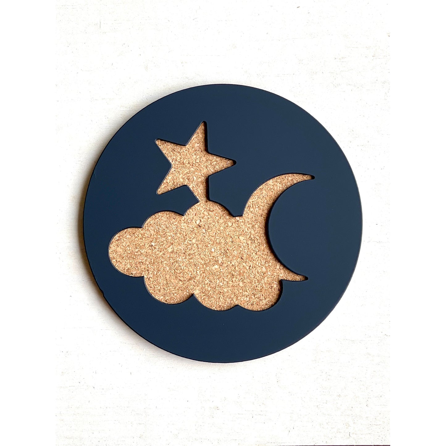 Celestial Moon & Stars Metal Coasters Set of 4 – Boho Cosmic Drink Coasters for Spiritual or Night Sky Decor