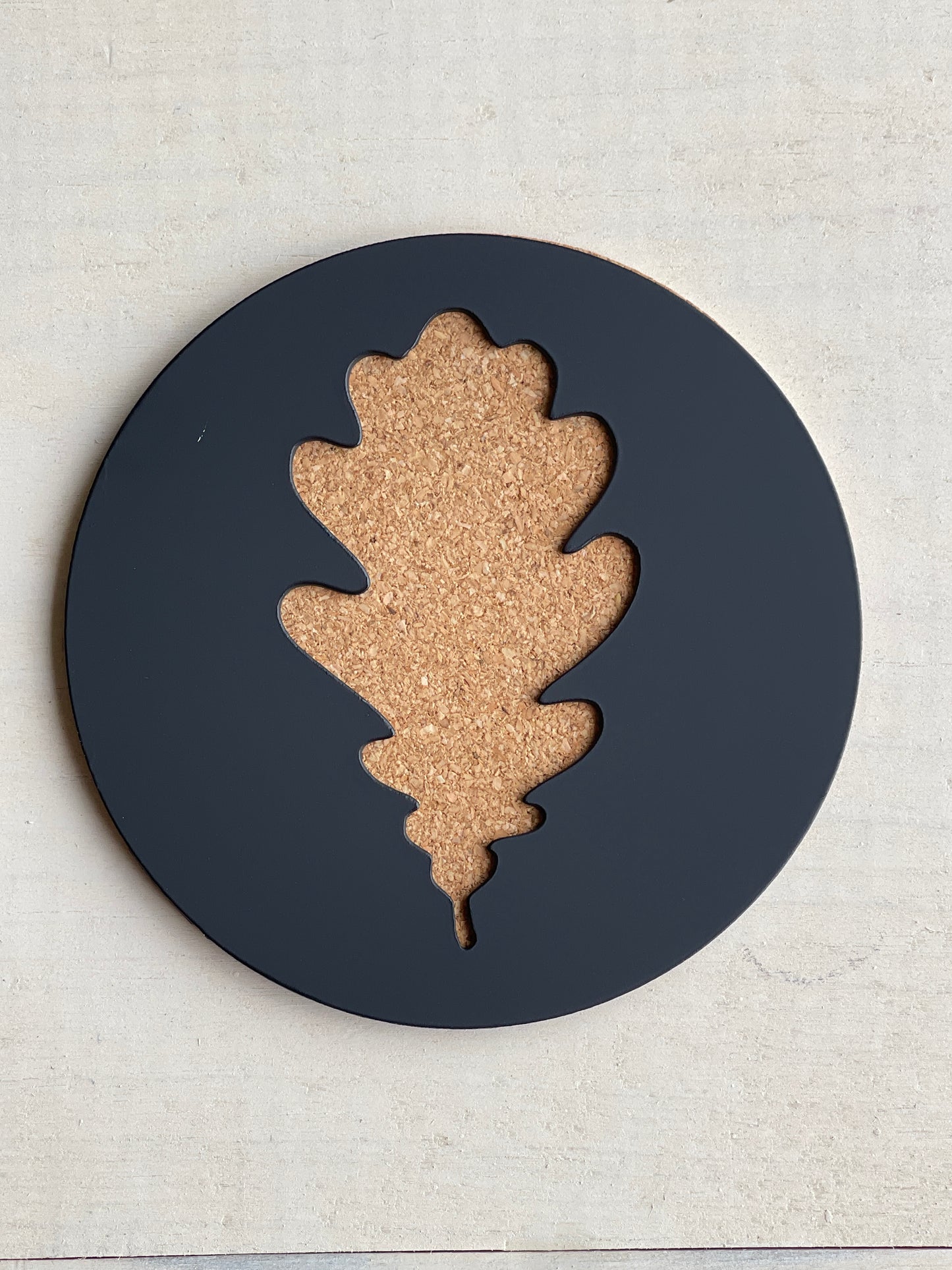 Metal Coasters Oak Leaf - set of 4