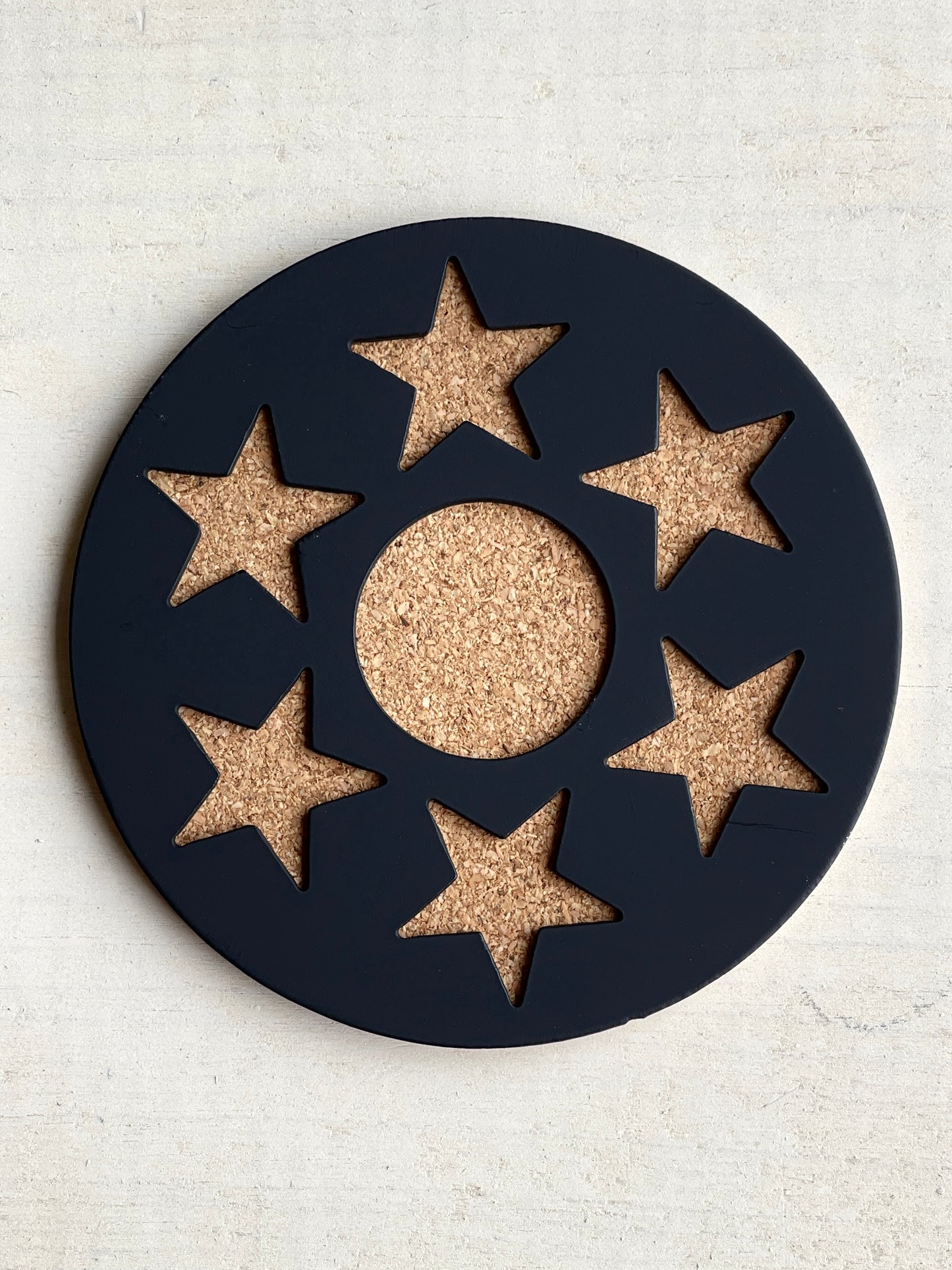 Metal Coasters 6 Stars - set of 4