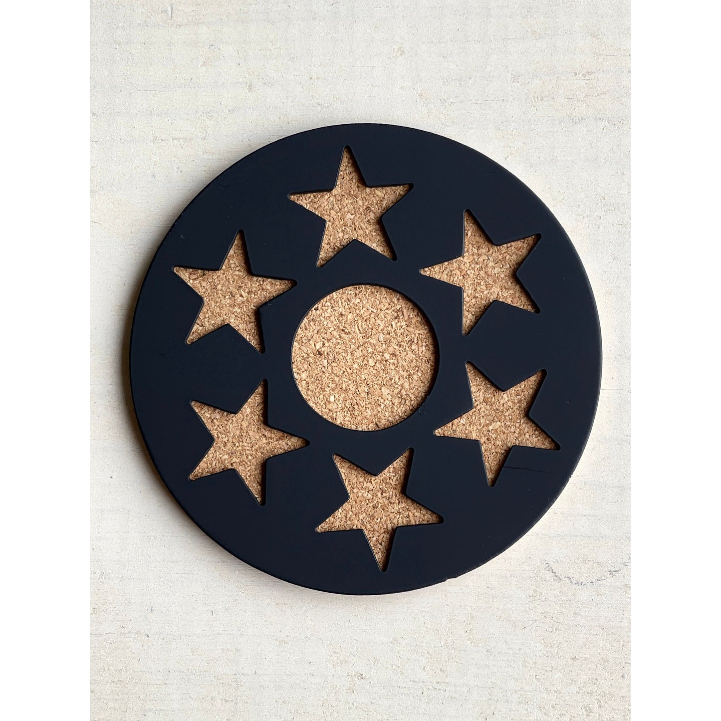 6-Point Star Metal Coasters Set of 4 – Geometric Drink Coasters for Modern or Celestial Decor