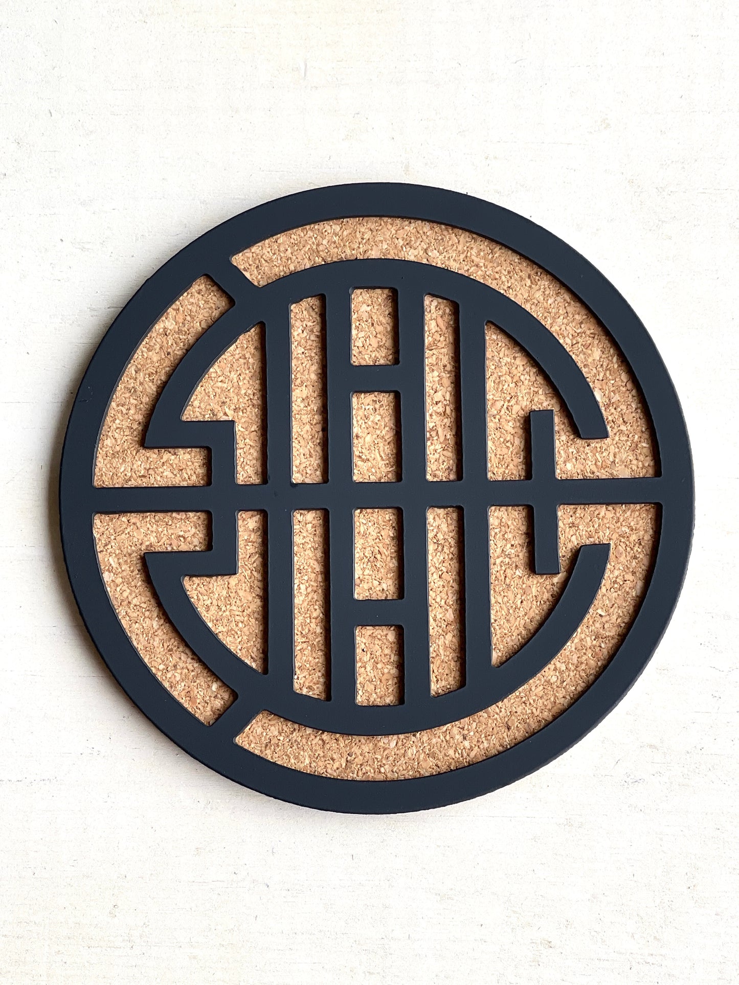 Metal Coasters set Abstract Pattern - Set of 4