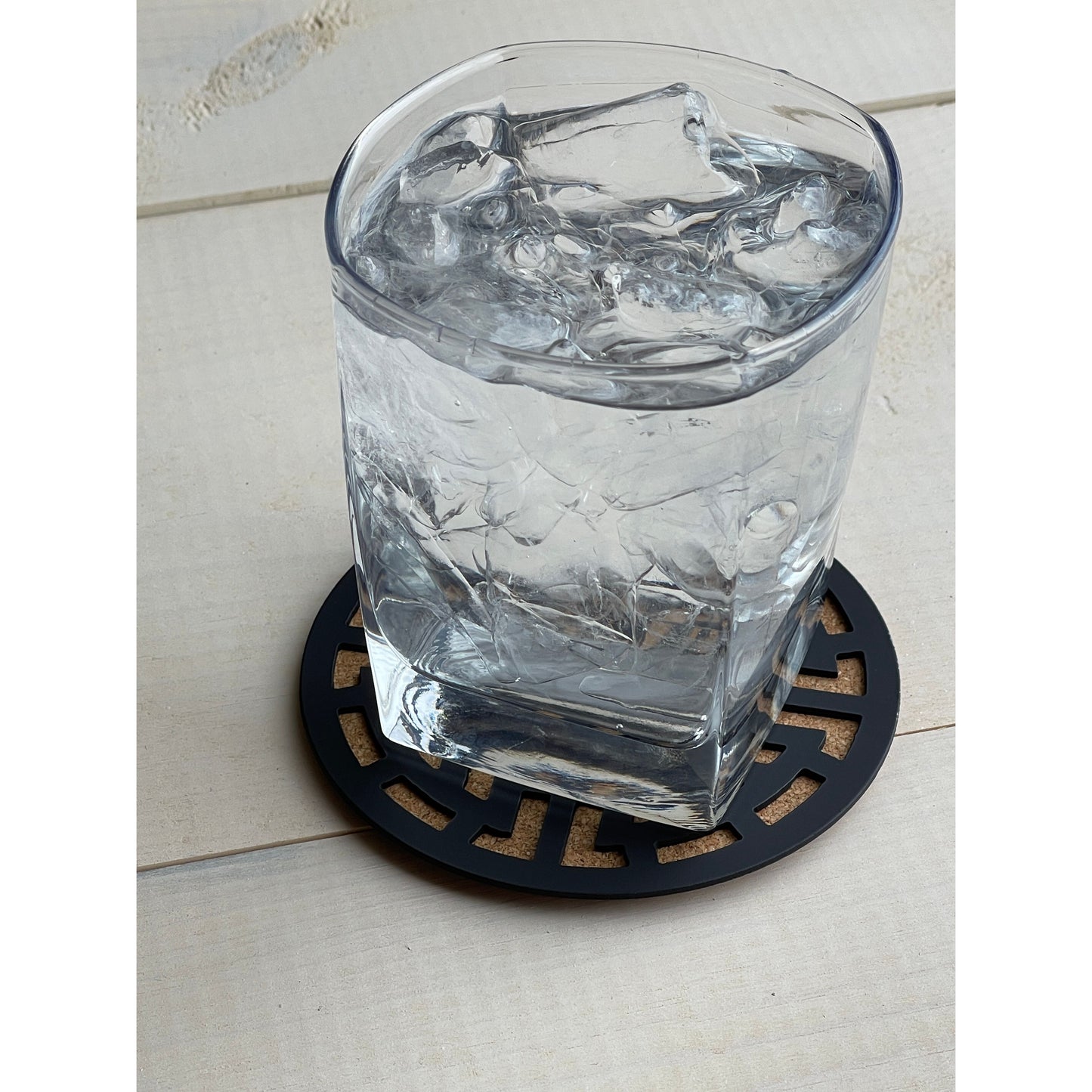 Skull and Crossbones Metal Coasters Set of 4 – Gothic Drink Coasters for Halloween or Pirate Decor