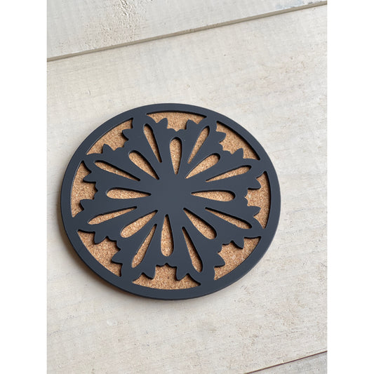 Snowflake Metal Coasters Set of 4 – Winter Drink Coasters for Holiday Decor or Gifts