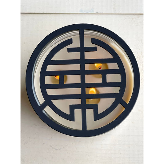 Zen Harmony Metal Candle Topper – Modern Jar Candle Lid