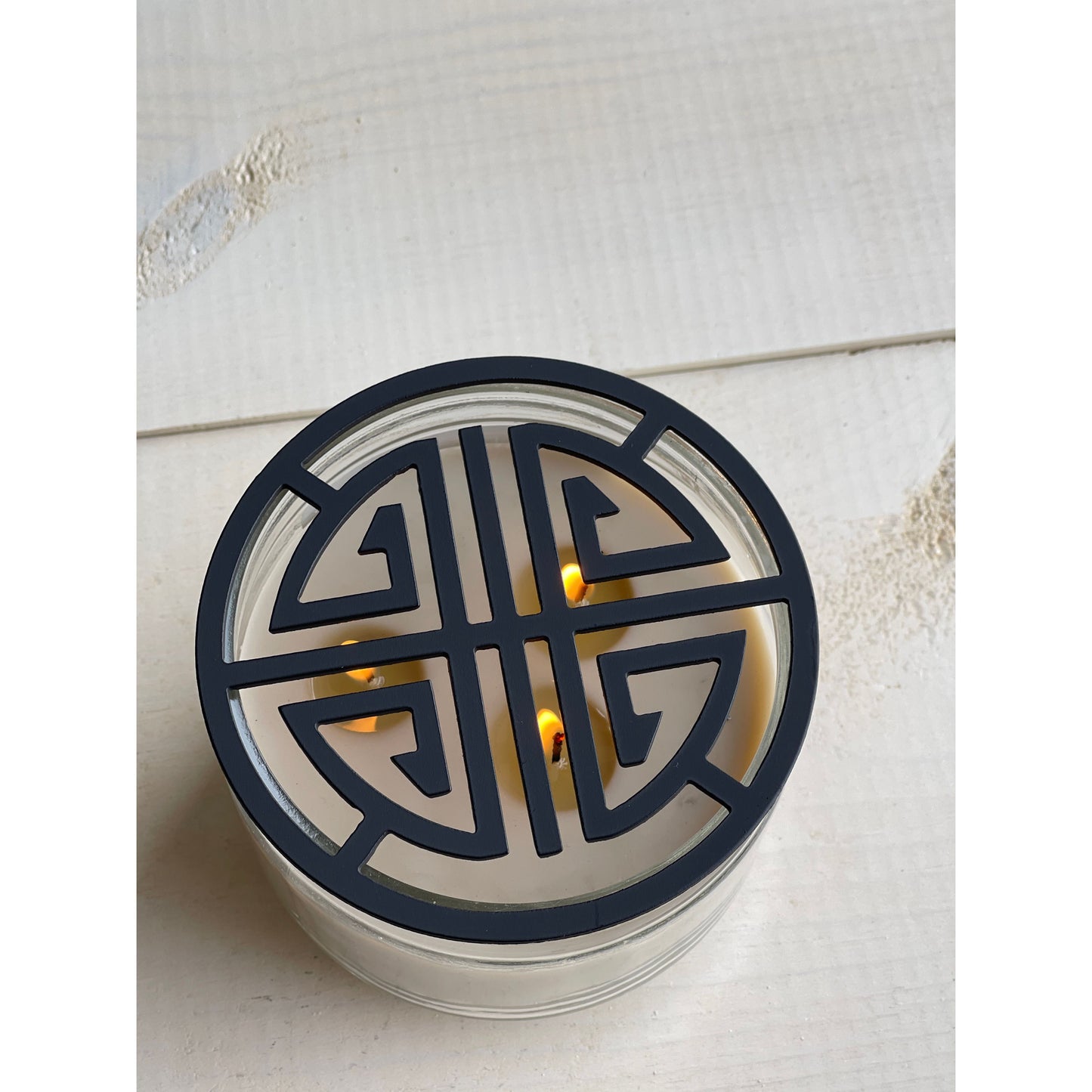 Zen Flare Candle Topper – Decorative Metal Topper for Jar Candles