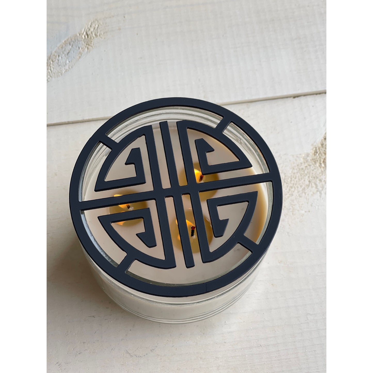 Zen Flare Candle Topper – Decorative Metal Topper for Jar Candles