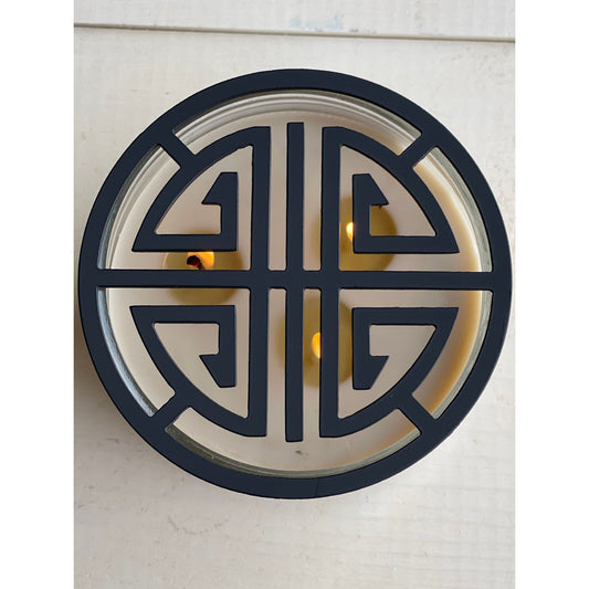 Zen lotus candle lid accessory