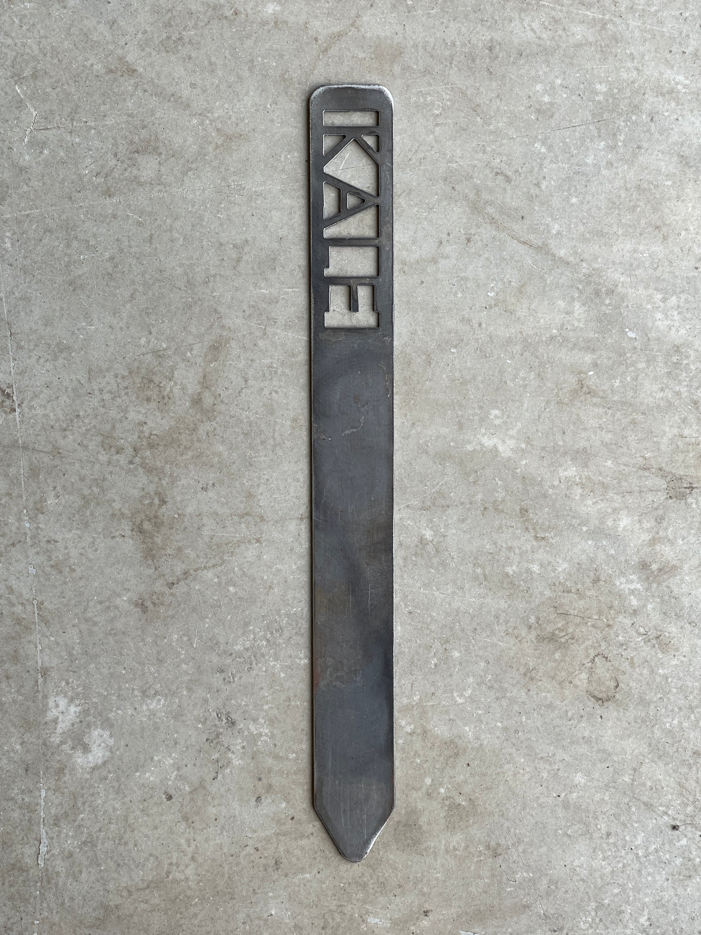 Metal Garden Stakes - raw metal