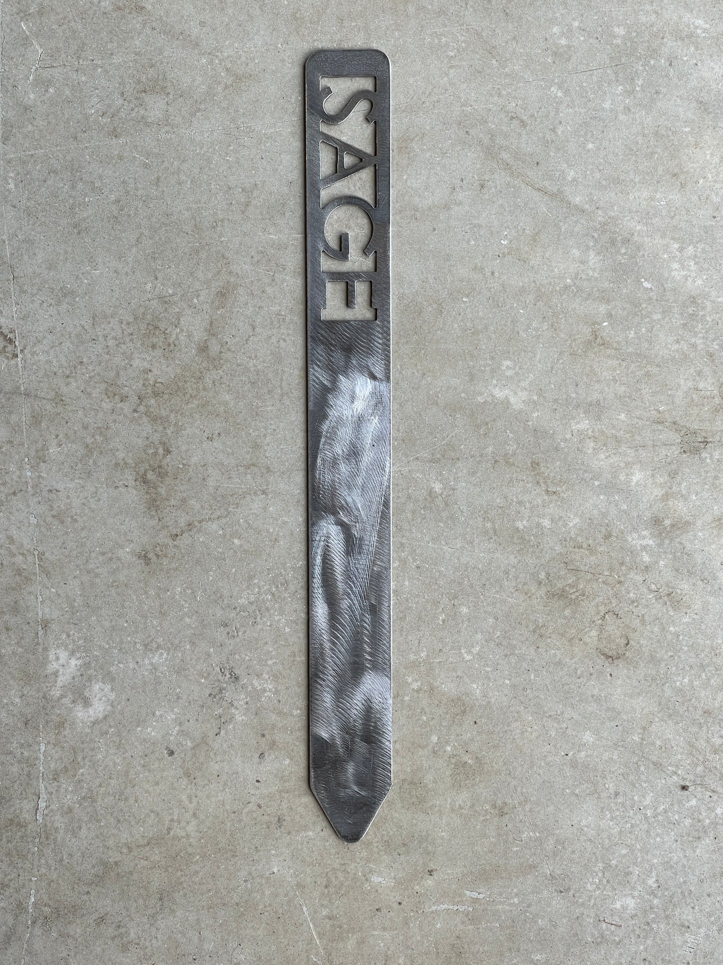 Metal Garden Stakes - raw metal