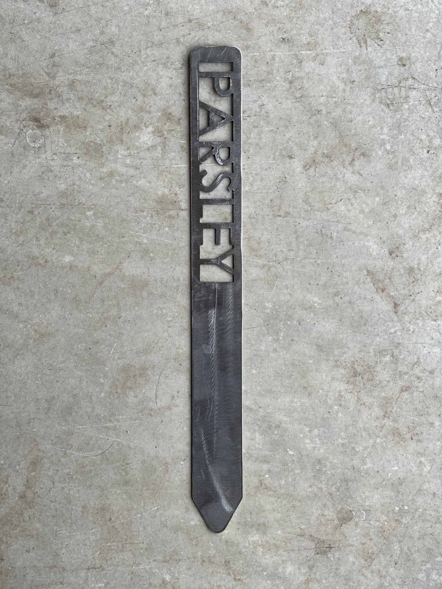 Metal Garden Stakes - raw metal