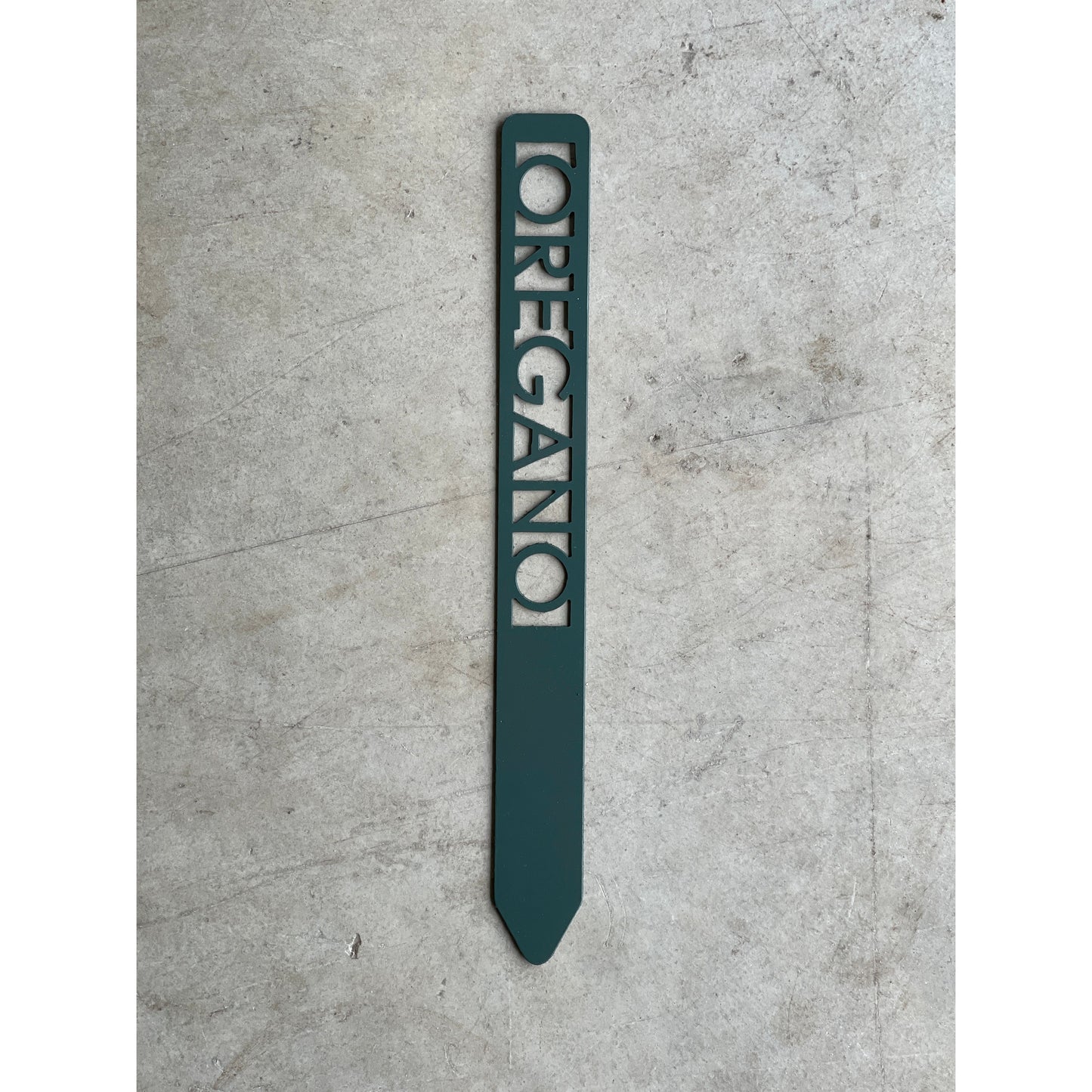 Metal Garden Stakes - Painted Hunter Green- Garden Yard Art – Rustic Outdoor Decor