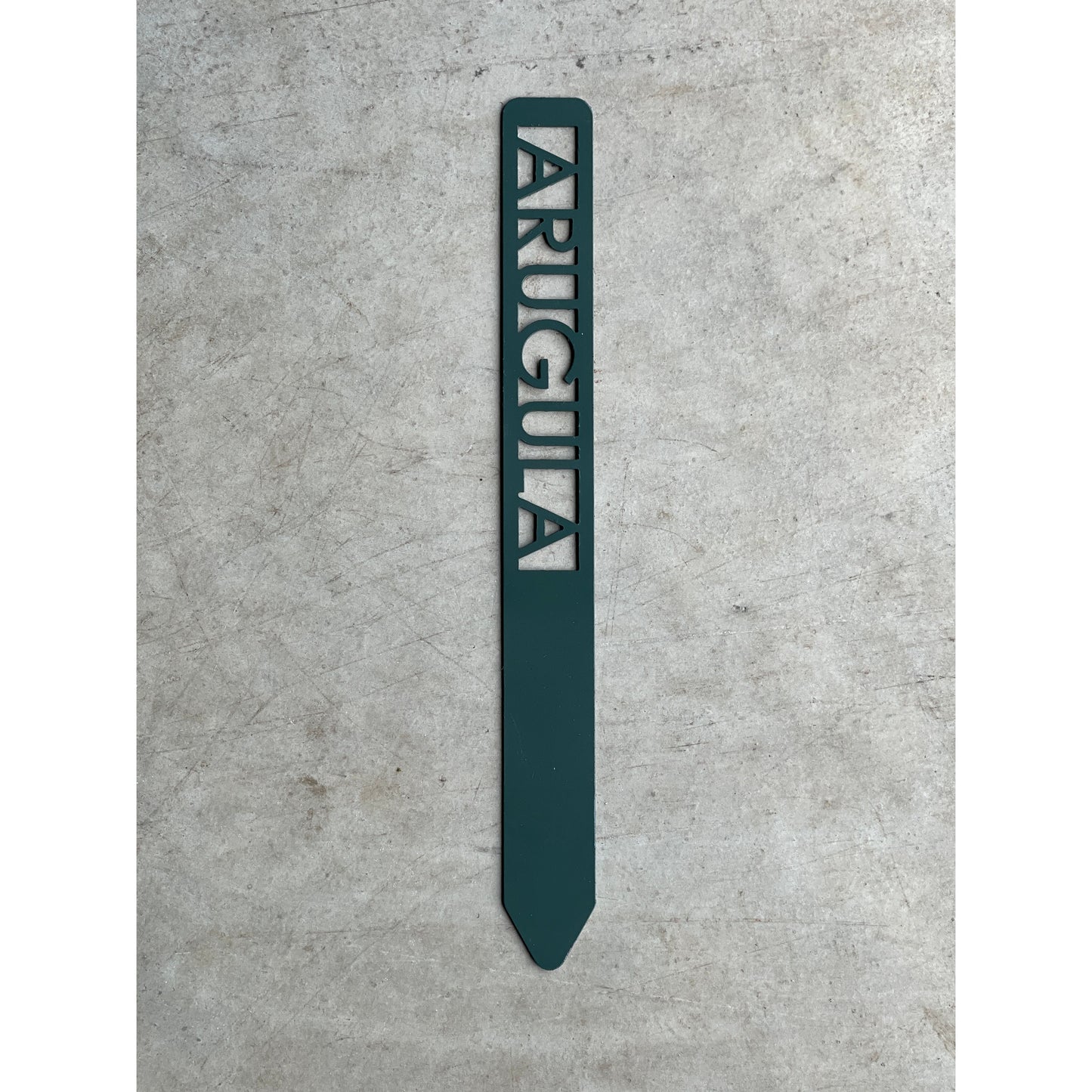 Metal Garden Stakes - Painted Hunter Green- Garden Yard Art – Rustic Outdoor Decor