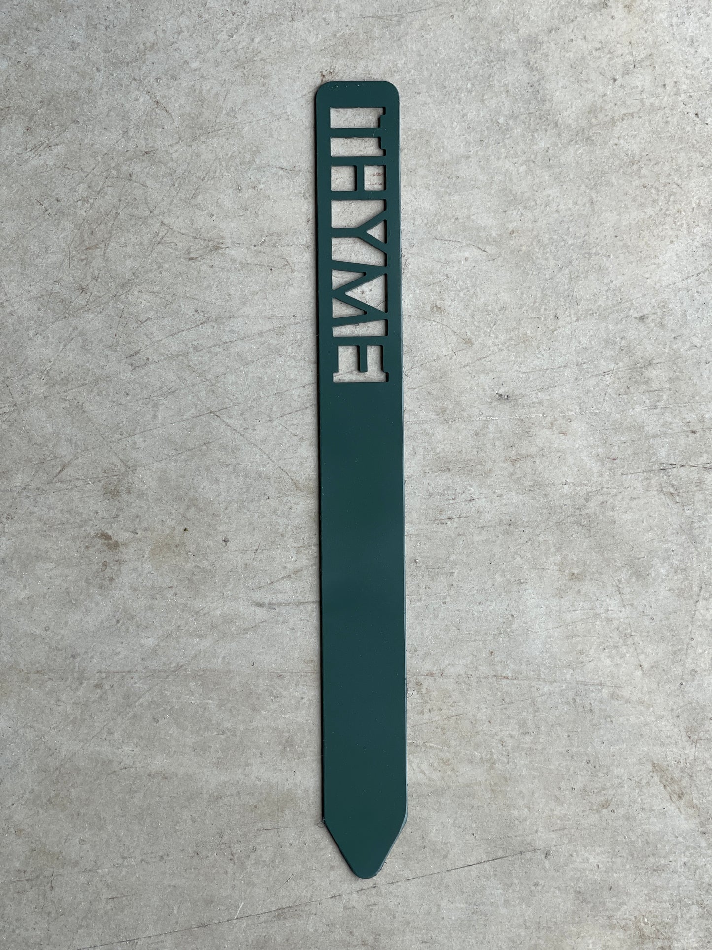 Metal Garden Stakes - Painted Hunter Green