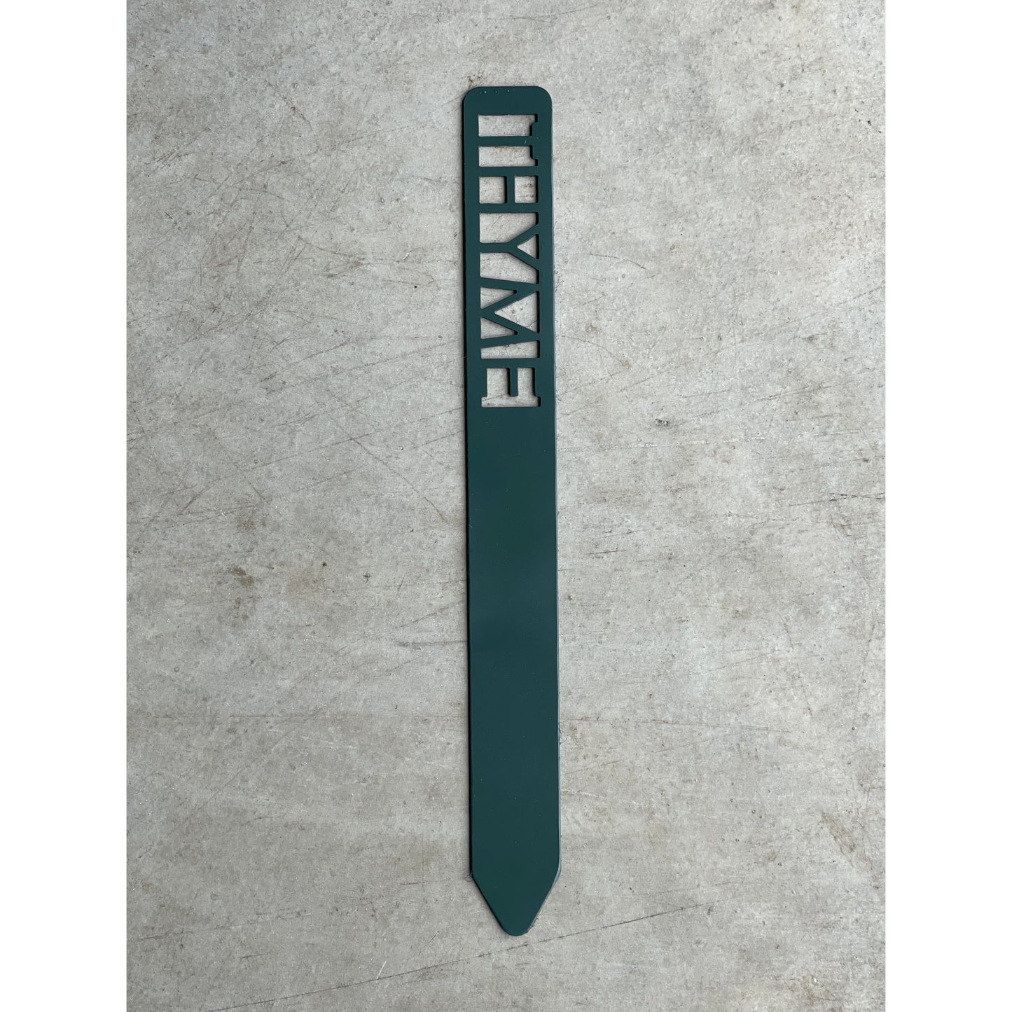 Metal Garden Stakes - Painted Hunter Green- Garden Yard Art – Rustic Outdoor Decor