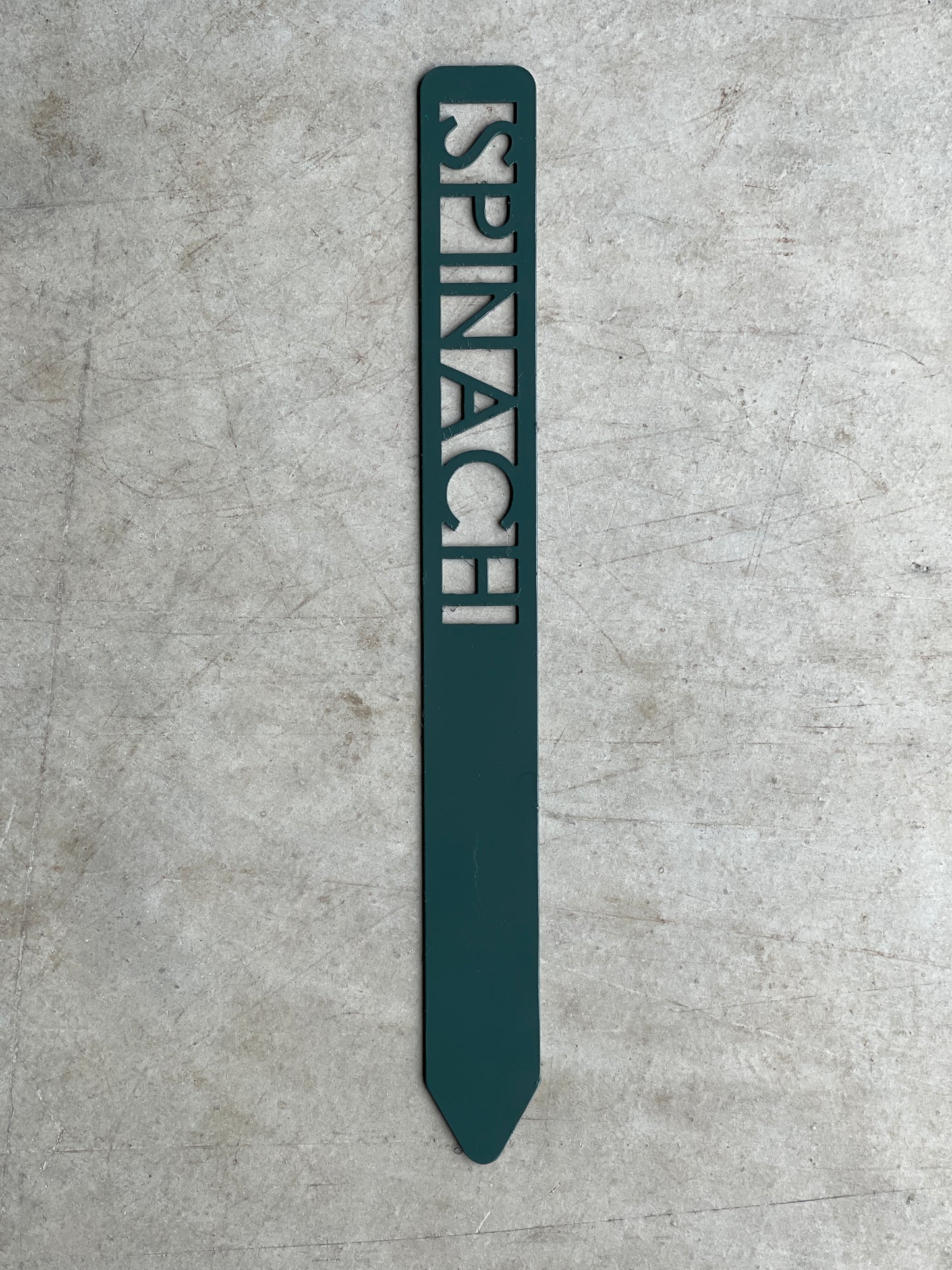 Metal Garden Stakes - Painted Hunter Green- Garden Yard Art – Rustic Outdoor Decor