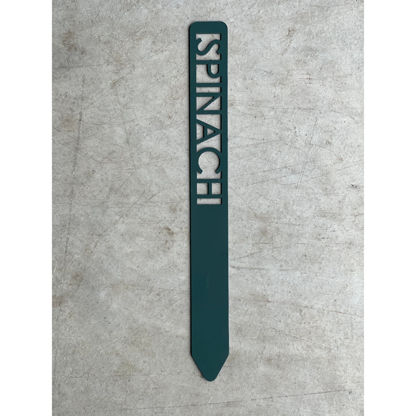 Metal Garden Stakes - Painted Hunter Green- Garden Yard Art – Rustic Outdoor Decor