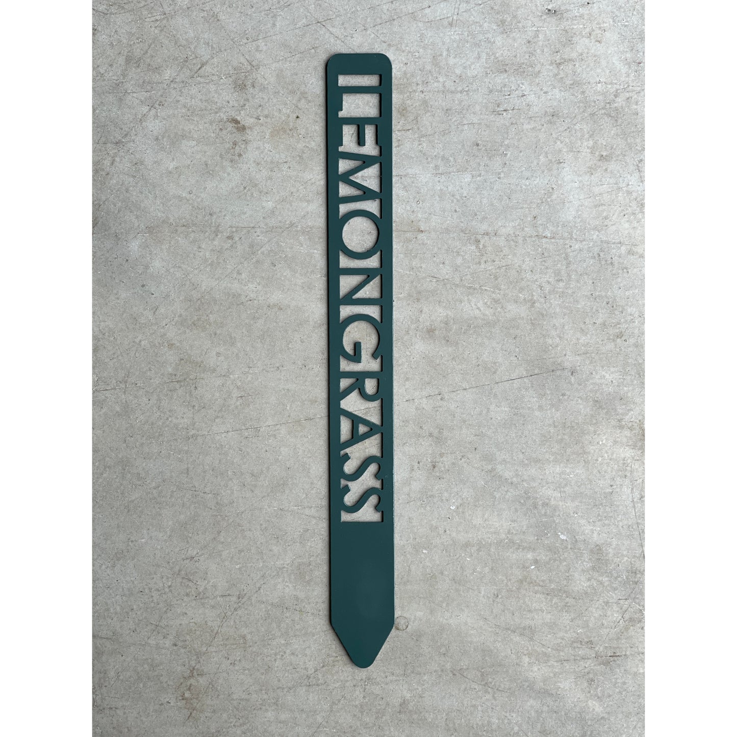 Metal Garden Stakes - Painted Hunter Green- Garden Yard Art – Rustic Outdoor Decor