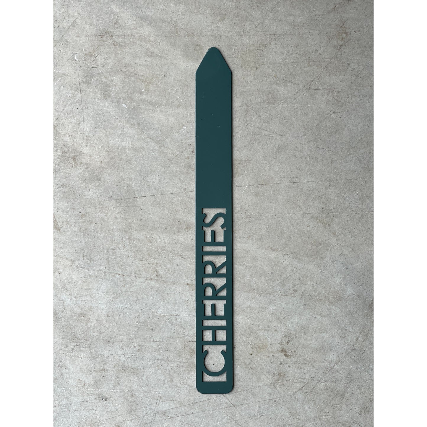 Metal Garden Stakes - Painted Hunter Green- Garden Yard Art – Rustic Outdoor Decor