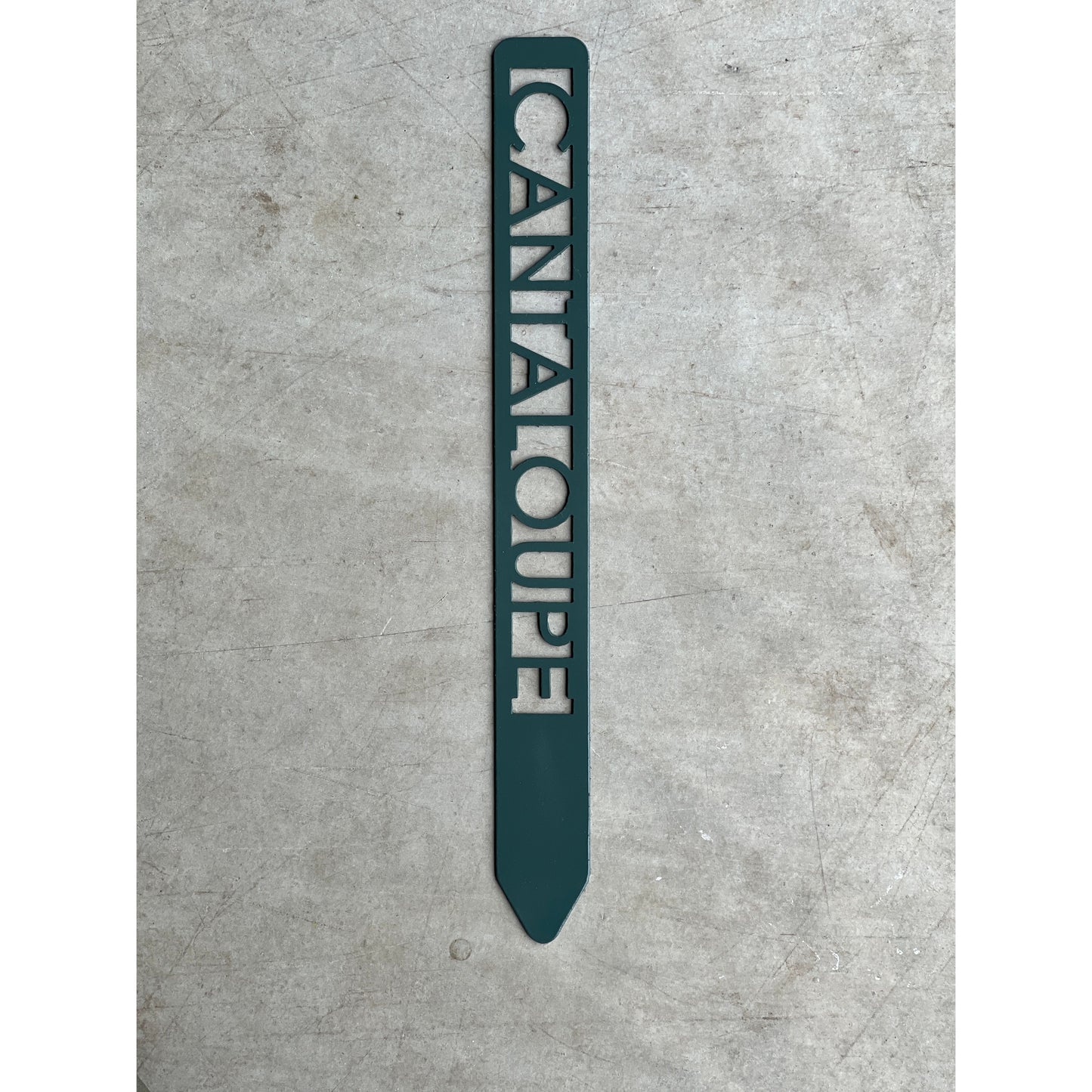 Metal Garden Stakes - Painted Hunter Green- Garden Yard Art – Rustic Outdoor Decor