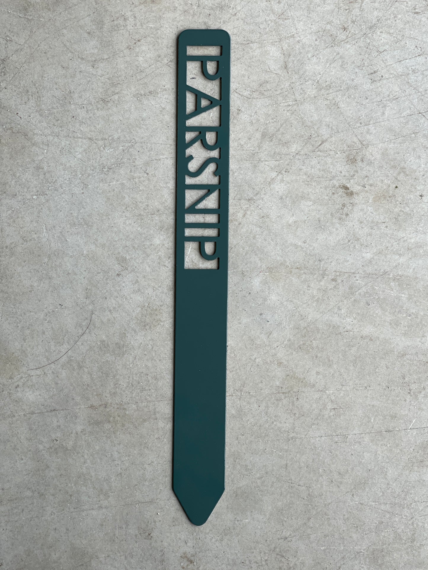 Metal Garden Stakes - Painted Hunter Green- Garden Yard Art – Rustic Outdoor Decor