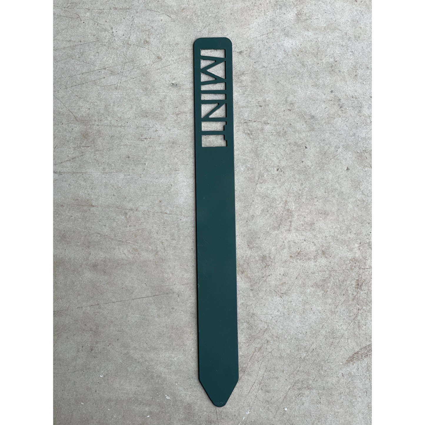 Metal Garden Stakes - Painted Hunter Green- Garden Yard Art – Rustic Outdoor Decor