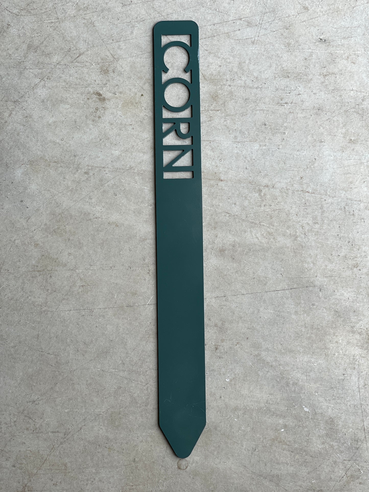 Metal Garden Stakes - Painted Hunter Green