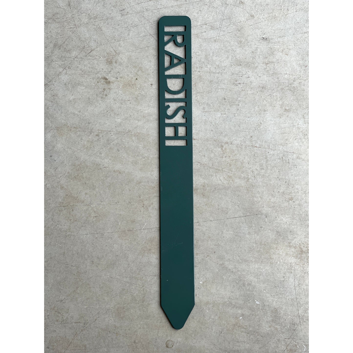 Metal Garden Stakes - Painted Hunter Green- Garden Yard Art – Rustic Outdoor Decor