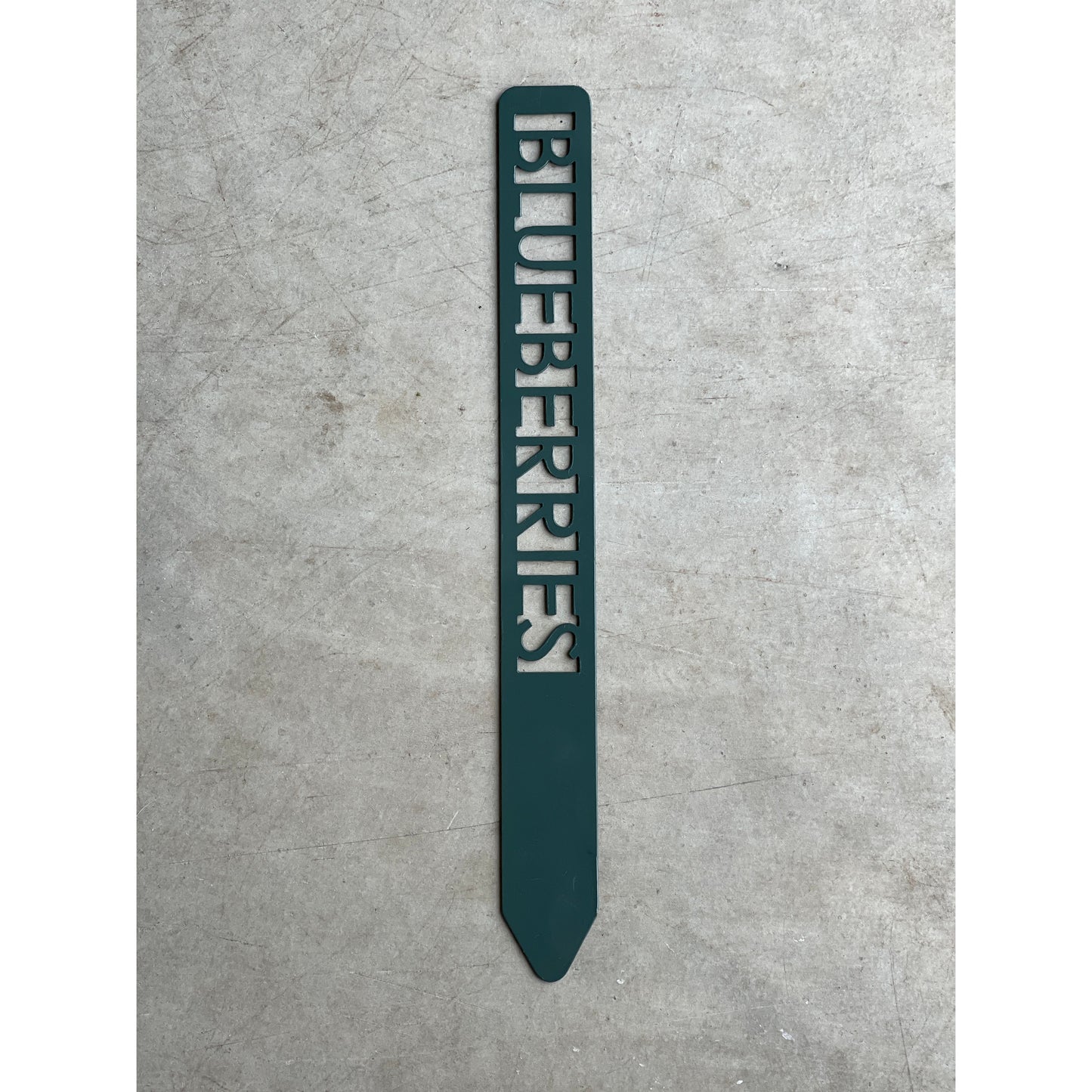 Metal Garden Stakes - Painted Hunter Green- Garden Yard Art – Rustic Outdoor Decor