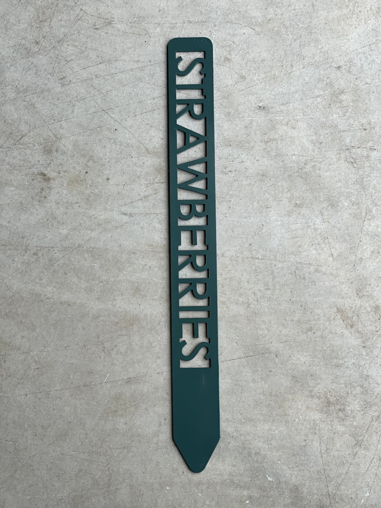 Metal Garden Stakes - Painted Hunter Green