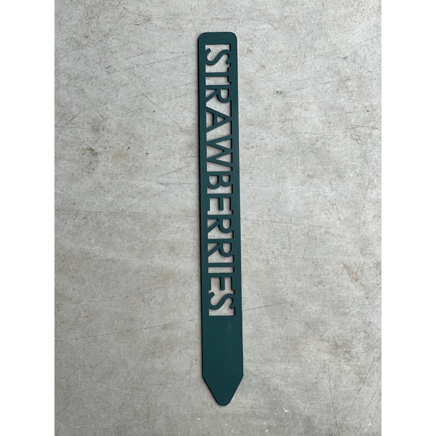 Metal Garden Stakes - Painted Hunter Green- Garden Yard Art – Rustic Outdoor Decor