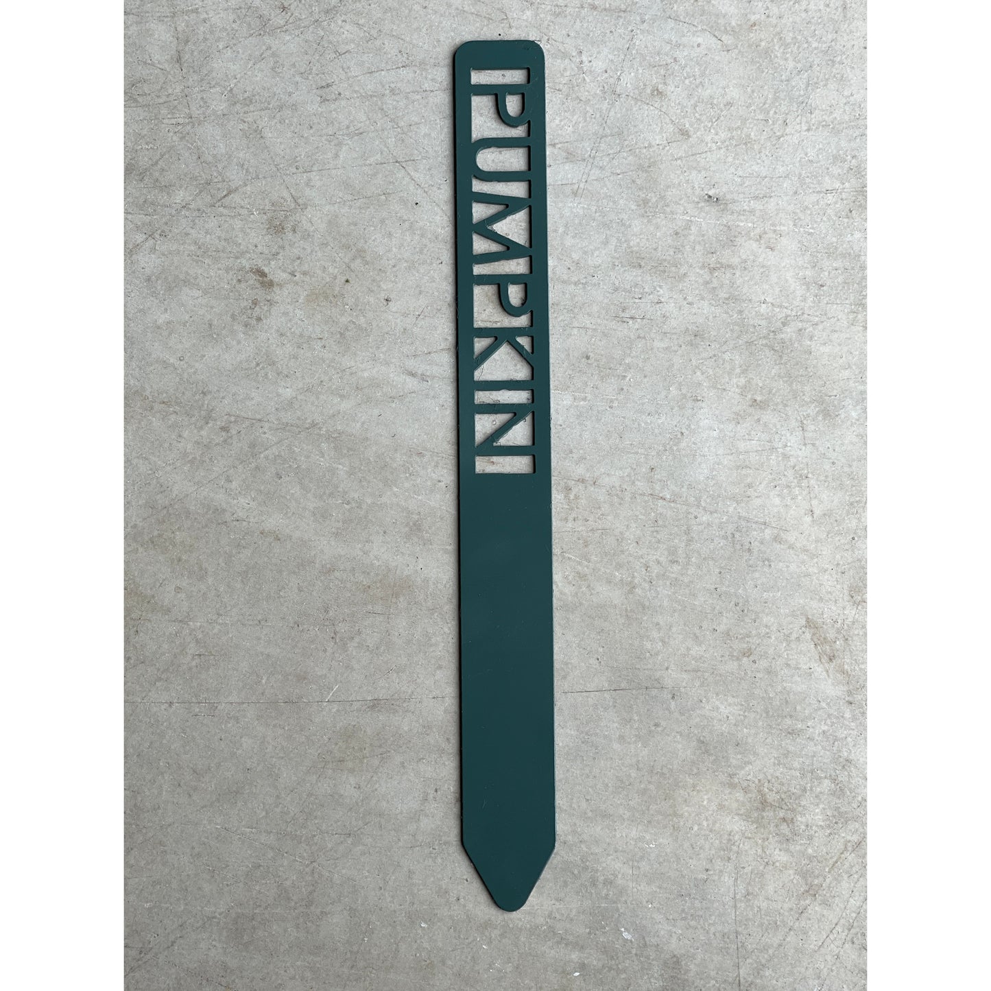 Metal Garden Stakes - Painted Hunter Green- Garden Yard Art – Rustic Outdoor Decor