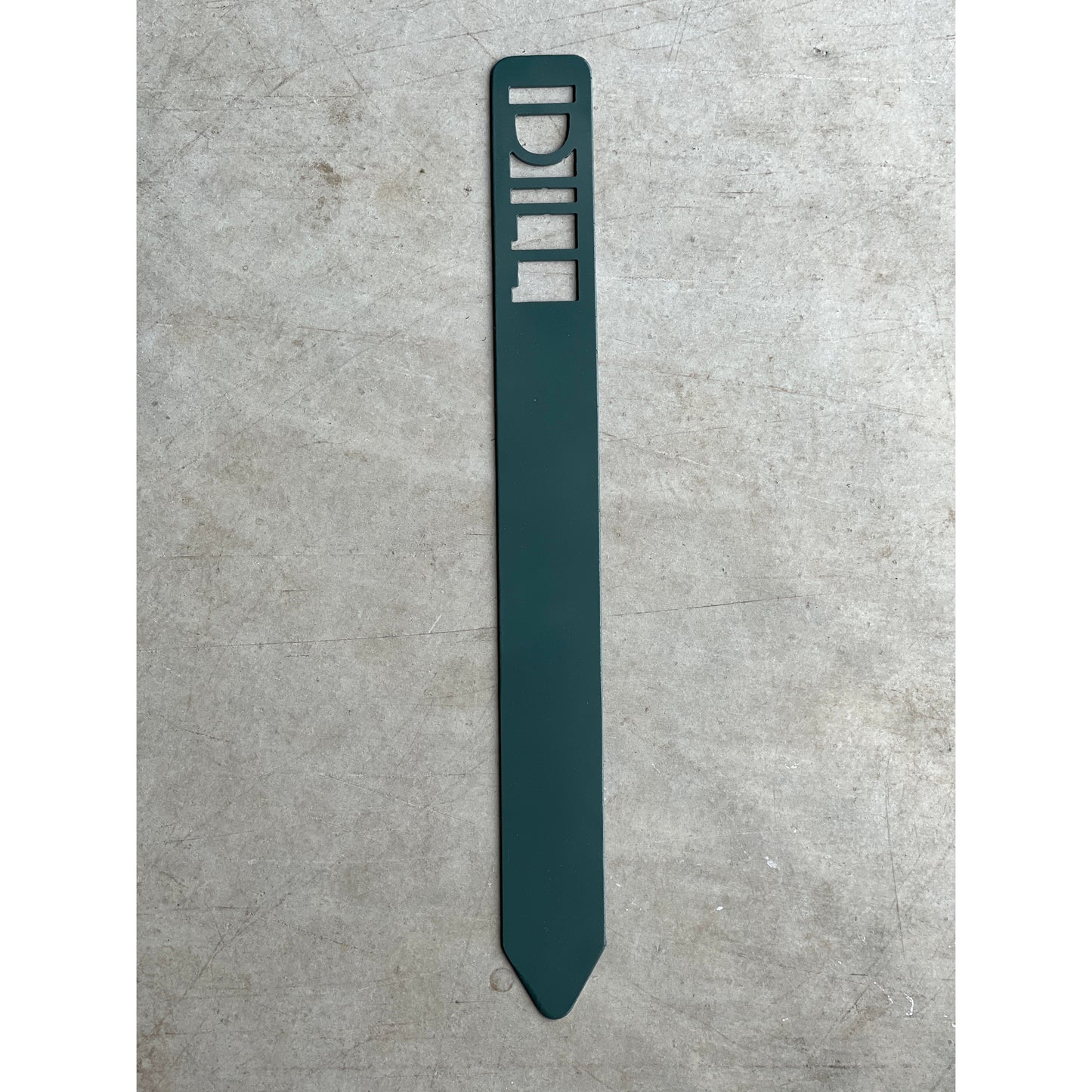 Metal Garden Stakes - Painted Hunter Green- Garden Yard Art – Rustic Outdoor Decor