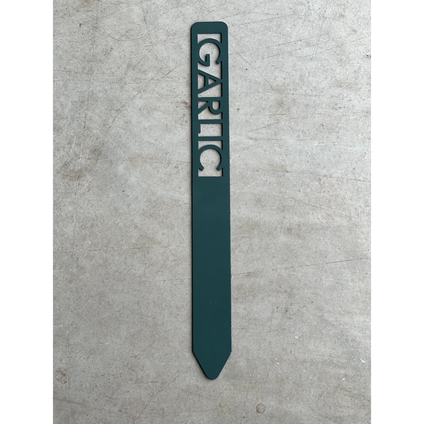 Metal Garden Stakes - Painted Hunter Green- Garden Yard Art – Rustic Outdoor Decor